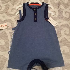 Set of 2 Baby Boy Muscle Onesies
